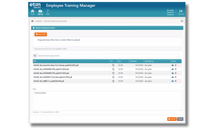 OneCard EMployee Training Manager Screenshot 6